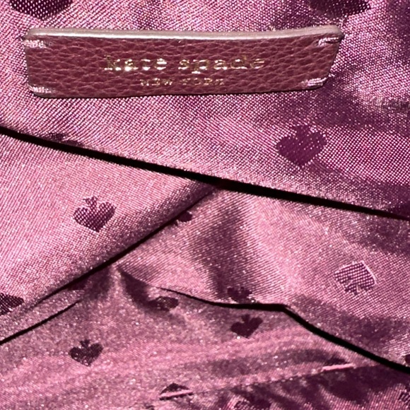 Kate Spade Purple Leather Backpack + COA - Picture 9 of 11